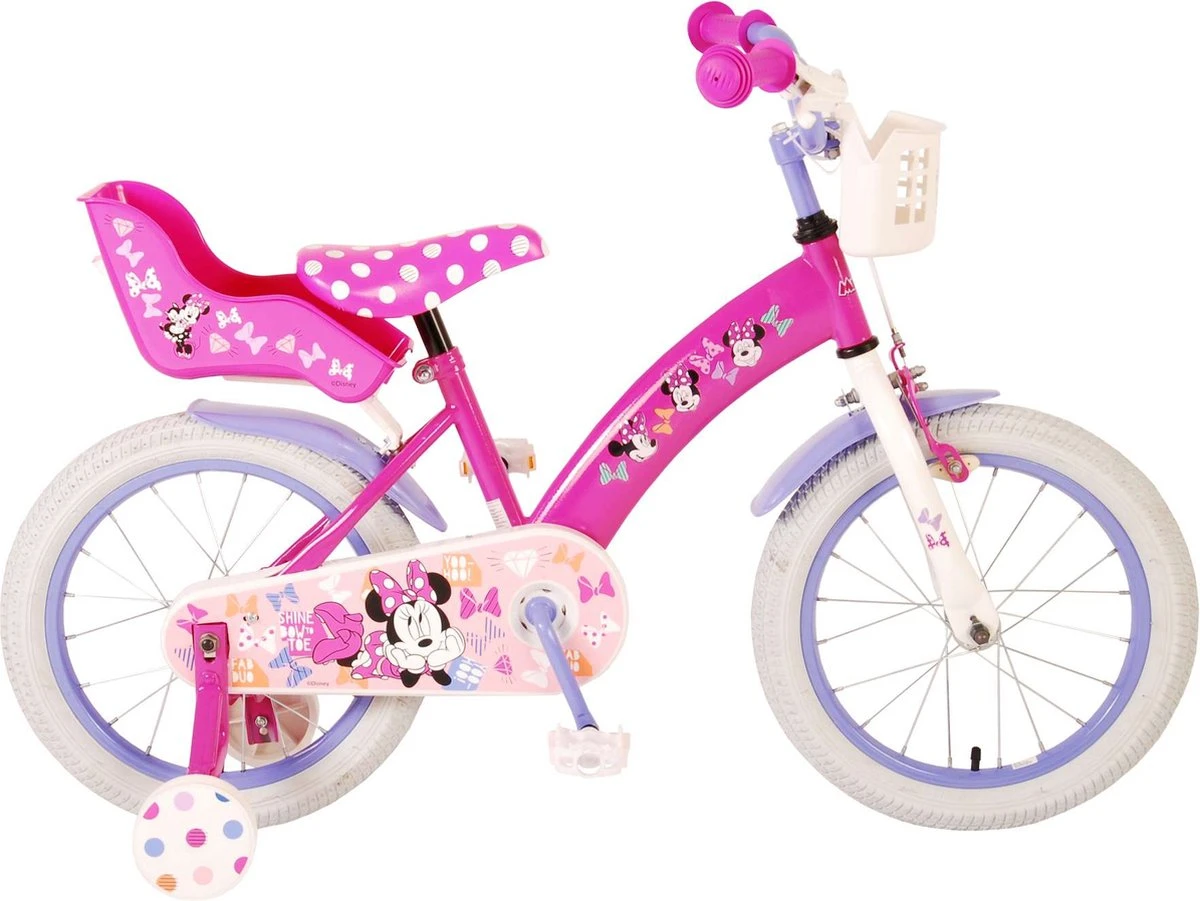 Disney Minnie Cutest Ever! Kinderfiets - Meisjes - 16 Inch - Roze 3 Disney Minnie Cutest Ever! Kinderfiets - Meisjes - 16 Inch - Roze