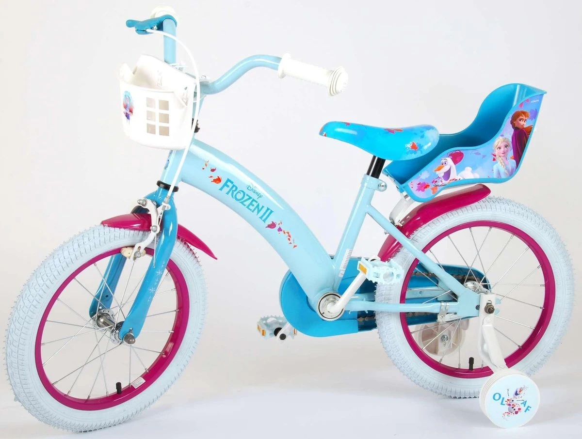 Volare Disney Frozen 2 - Kinderfiets - Meisjes - 16 Inch - Blauw/Paars 18 Volare Disney Frozen 2 - Kinderfiets - Meisjes - 16 Inch - Blauw/Paars - Afbeelding 16