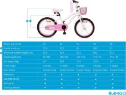 Amigo Flower Meisjesfiets - Kinderfiets 18 Inch - Wit 23 Amigo Flower Meisjesfiets - Kinderfiets 18 Inch - Wit -Beste Fietsen Winkel 1200x909 1