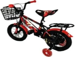 Kinderfiets - 12 Inch Kinderfiets -vanaf 2-4 Jaar Jongens En Meisjes Fietsen - Terugtrap -Rem -Stabilisatoren（2 Zijwieltjes）- Mandje - Achterbank - Rood -Beste Fietsen Winkel 1200x911 2