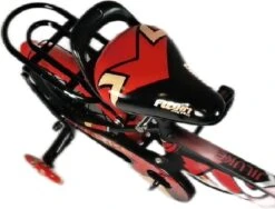 Kinderfiets - 12 Inch Kinderfiets -vanaf 2-4 Jaar Jongens En Meisjes Fietsen - Terugtrap -Rem -Stabilisatoren（2 Zijwieltjes）- Mandje - Achterbank - Rood -Beste Fietsen Winkel 1200x913