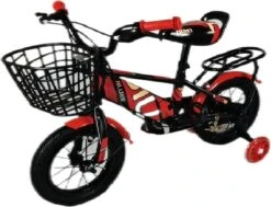 Kinderfiets - 12 Inch Kinderfiets -vanaf 2-4 Jaar Jongens En Meisjes Fietsen - Terugtrap -Rem -Stabilisatoren（2 Zijwieltjes）- Mandje - Achterbank - Rood -Beste Fietsen Winkel 1200x917 54