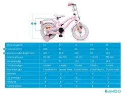 Amigo Lovely Meisjesfiets - Kinderfiets 14 Inch - Roze -Beste Fietsen Winkel 1200x920 26