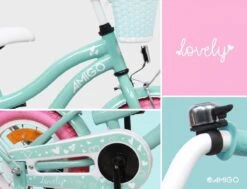 Amigo Lovely Meisjesfiets - Kinderfiets 12 Inch - Turquoise -Beste Fietsen Winkel 1200x920 3
