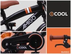 Amigo 2Cool Jongensfiets - Kinderfiets 12 Inch - Matzwart -Beste Fietsen Winkel 1200x920 8