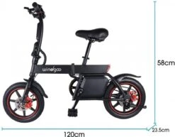 Windgoo B-20 Elektrische Vouwfiets - Snelheid 20 Km/h - 15 Km Bereik - Schijfremmen -Beste Fietsen Winkel 1200x939