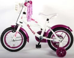 Volare Heart Cruiser Kinderfiets - Meisjes - 12 Inch - Wit Paars -Beste Fietsen Winkel 1200x943