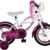 Volare Heart Cruiser Kinderfiets - Meisjes - 12 Inch - Wit Paars -Beste Fietsen Winkel 1200x944