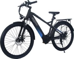 Elektrische Fiets Off-Road | E-Fietsen | Electric Mountain Bike | E-bike | 250W Motor | 26 Inch | Zwart BK7 -Beste Fietsen Winkel 1200x946
