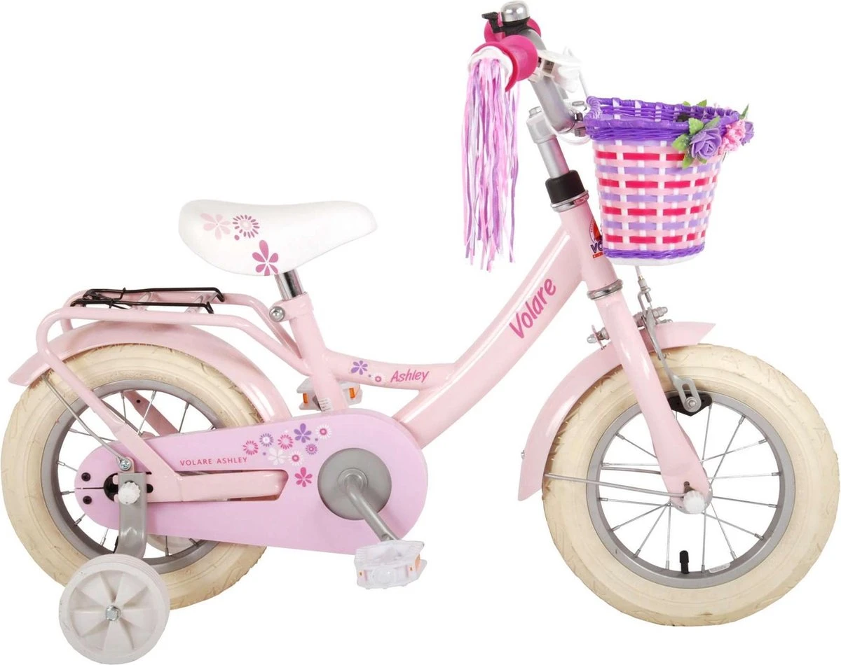 Volare Ashley Kinderfiets - Meisjes - 12 Inch - Roze - 95% Afgemonteerd 3 Volare Ashley Kinderfiets - Meisjes - 12 Inch - Roze - 95% Afgemonteerd