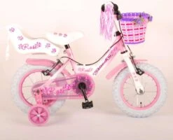 Volare Rose Kinderfiets - Meisjes - 12 Inch - Roze - 2 Handremmen -Beste Fietsen Winkel 1200x973