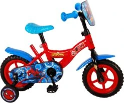 Marvel Spider-Man Kinderfiets - Jongens - 10 Inch - Rood/Blauw - Doortrapper -Beste Fietsen Winkel 1200x998