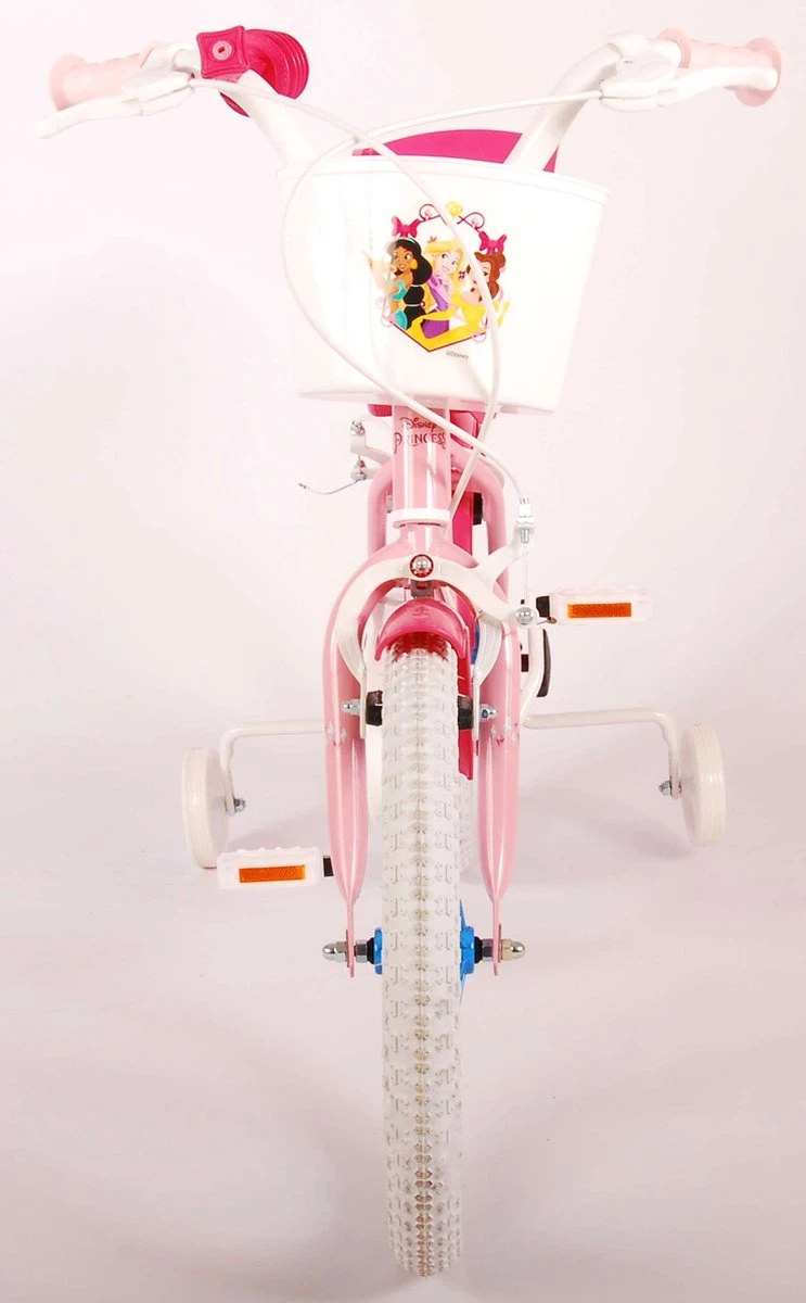 Volare Disney Princess Kinderfiets - Meisjes - 16 Inch - Roze Blauw - Twee Handremmen 10 Volare Disney Princess Kinderfiets - Meisjes - 16 Inch - Roze Blauw - Twee Handremmen - Afbeelding 8