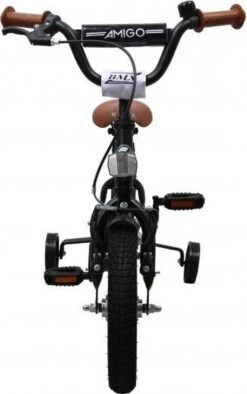 Amigo BMX Fun Jongensfiets - Kinderfiets 12 Inch - Matzwart -Beste Fietsen Winkel 753x1200