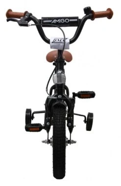 Amigo BMX Fun Jongensfiets - Kinderfiets 12 Inch - Matzwart -Beste Fietsen Winkel 784x1200