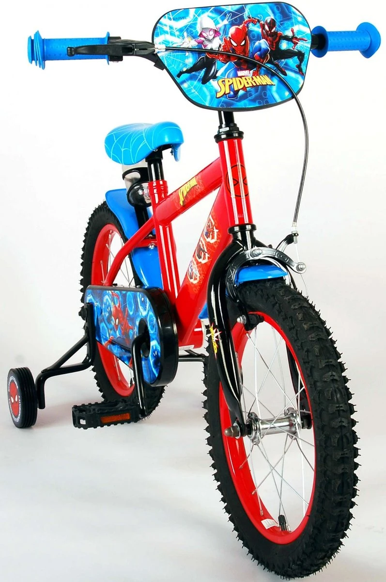 Marvel Spider-Man Kinderfiets - Jongens - 16 Inch - Blauw/Rood 12 Marvel Spider-Man Kinderfiets - Jongens - 16 Inch - Blauw/Rood - Afbeelding 10
