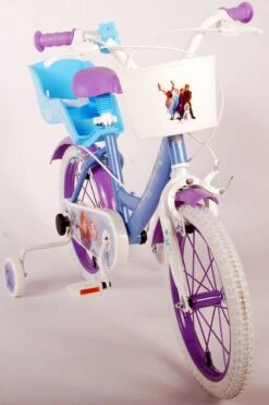 Disney Frozen 2 Kinderfiets - Meisjes - 16 Inch - Blauw - Twee Handremmen -Beste Fietsen Winkel 799x1200