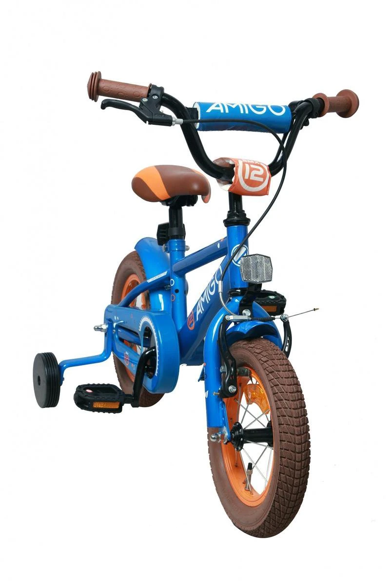 Amigo Sports Jongensfiets - Kinderfiets 12 Inch - Blauw 4 Amigo Sports Jongensfiets - Kinderfiets 12 Inch - Blauw - Afbeelding 2