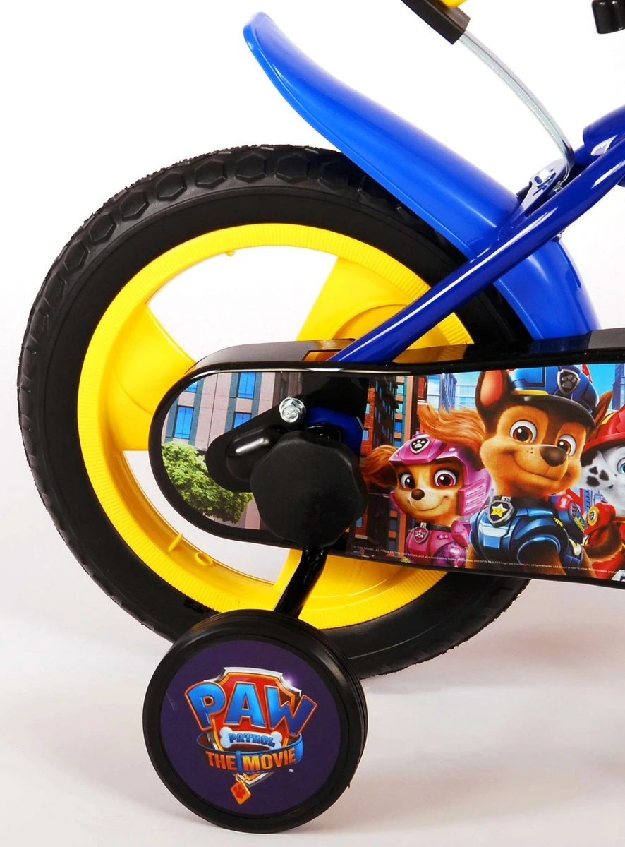 Nickelodeon Paw Patrol Kinderfiets - Jongens - 12 Inch - Blauw/Geel - Doortrapper 8 Nickelodeon Paw Patrol Kinderfiets - Jongens - 12 Inch - Blauw/Geel - Doortrapper - Afbeelding 6