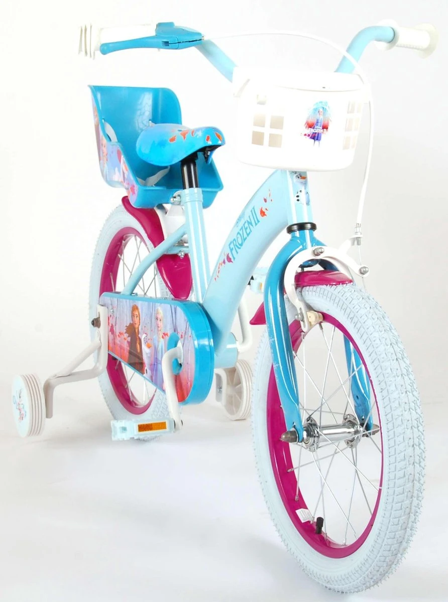 Volare Disney Frozen 2 - Kinderfiets - Meisjes - 16 Inch - Blauw/Paars 14 Volare Disney Frozen 2 - Kinderfiets - Meisjes - 16 Inch - Blauw/Paars - Afbeelding 12
