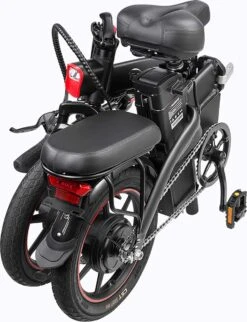 F-Wheel DYU A5 - Elektrische Vouwfiets - E Bike - 14 Inch - 7.5 Ah - 25km/u - Zwart -Beste Fietsen Winkel 920x1200