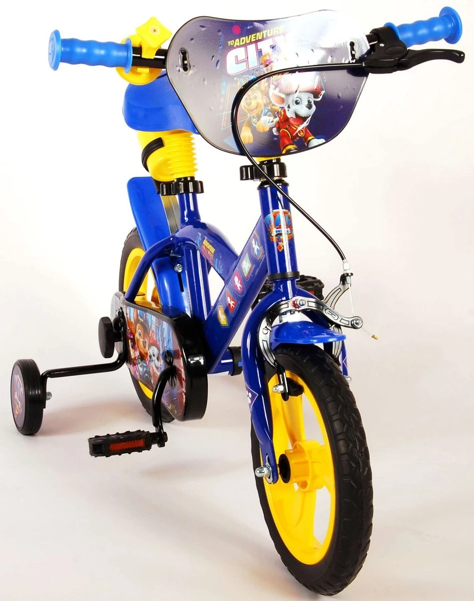 Nickelodeon Paw Patrol Kinderfiets - Jongens - 12 Inch - Blauw/Geel - Doortrapper 4 Nickelodeon Paw Patrol Kinderfiets - Jongens - 12 Inch - Blauw/Geel - Doortrapper - Afbeelding 2